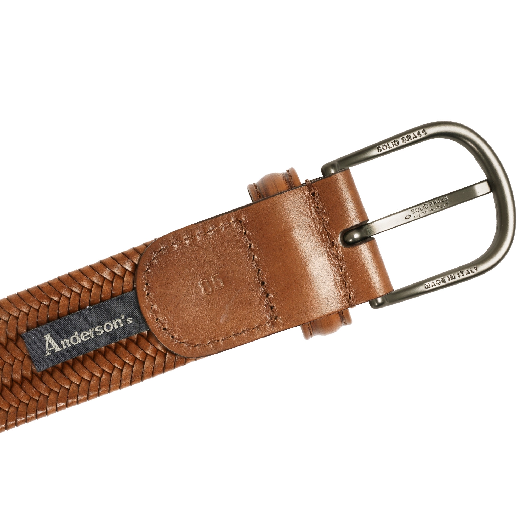 Anderson's Belts Woven Elastic Belt - Khaki