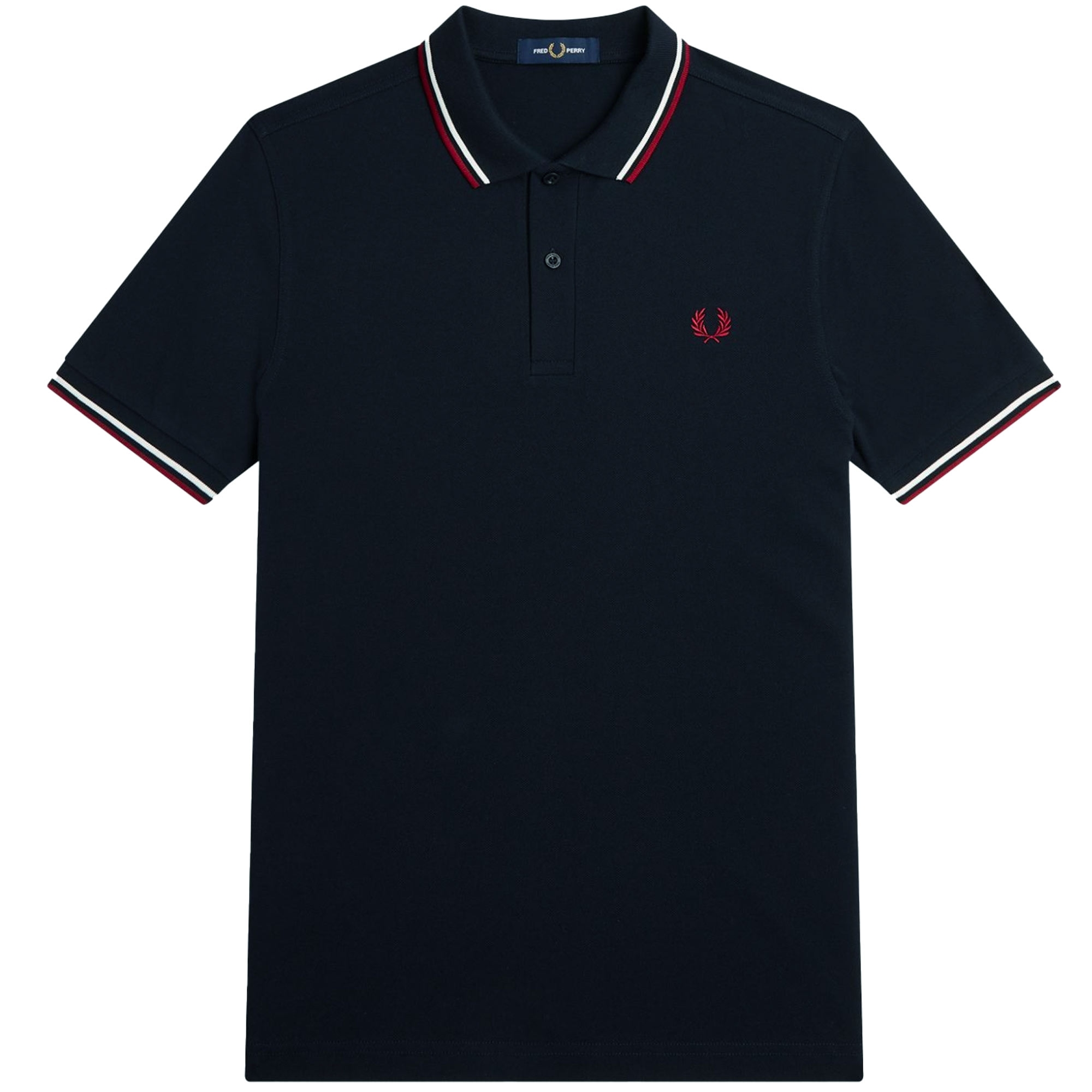 Fred Perry M3600 Twin Tipped Polo Shirt - Navy - M3600-T55