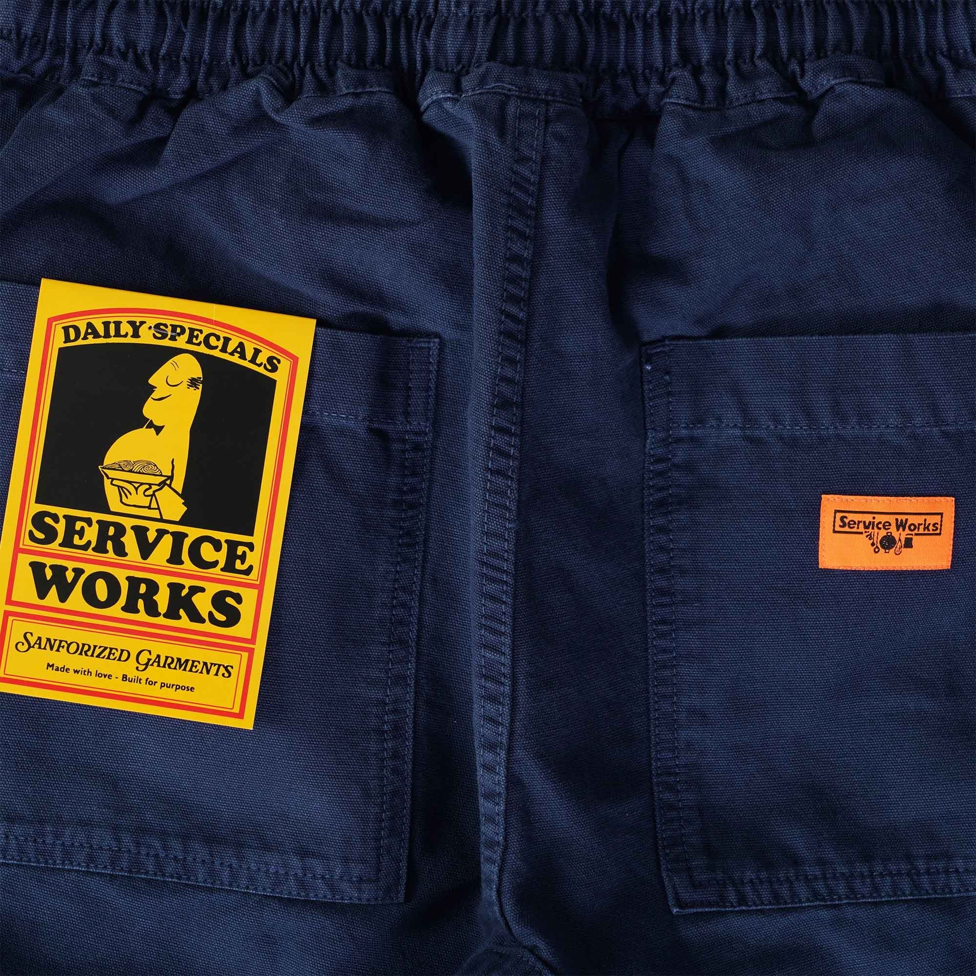 Service Works - Classic Canvas Chef Pants in Navy – The Rugged Society